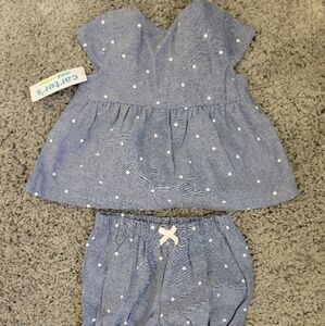 Carter's Blue Polka Dot Kids Matching Set